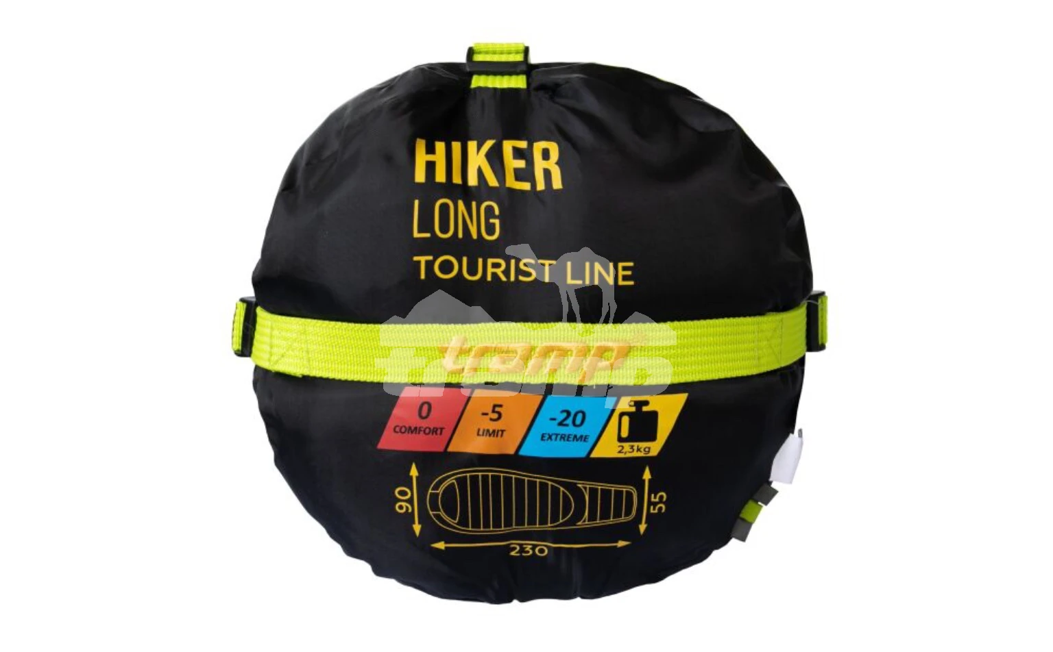 Спальные мешки Спальный мешок кокон Tramp Hiker Long (правый) 230*90*55 см (-20°C)