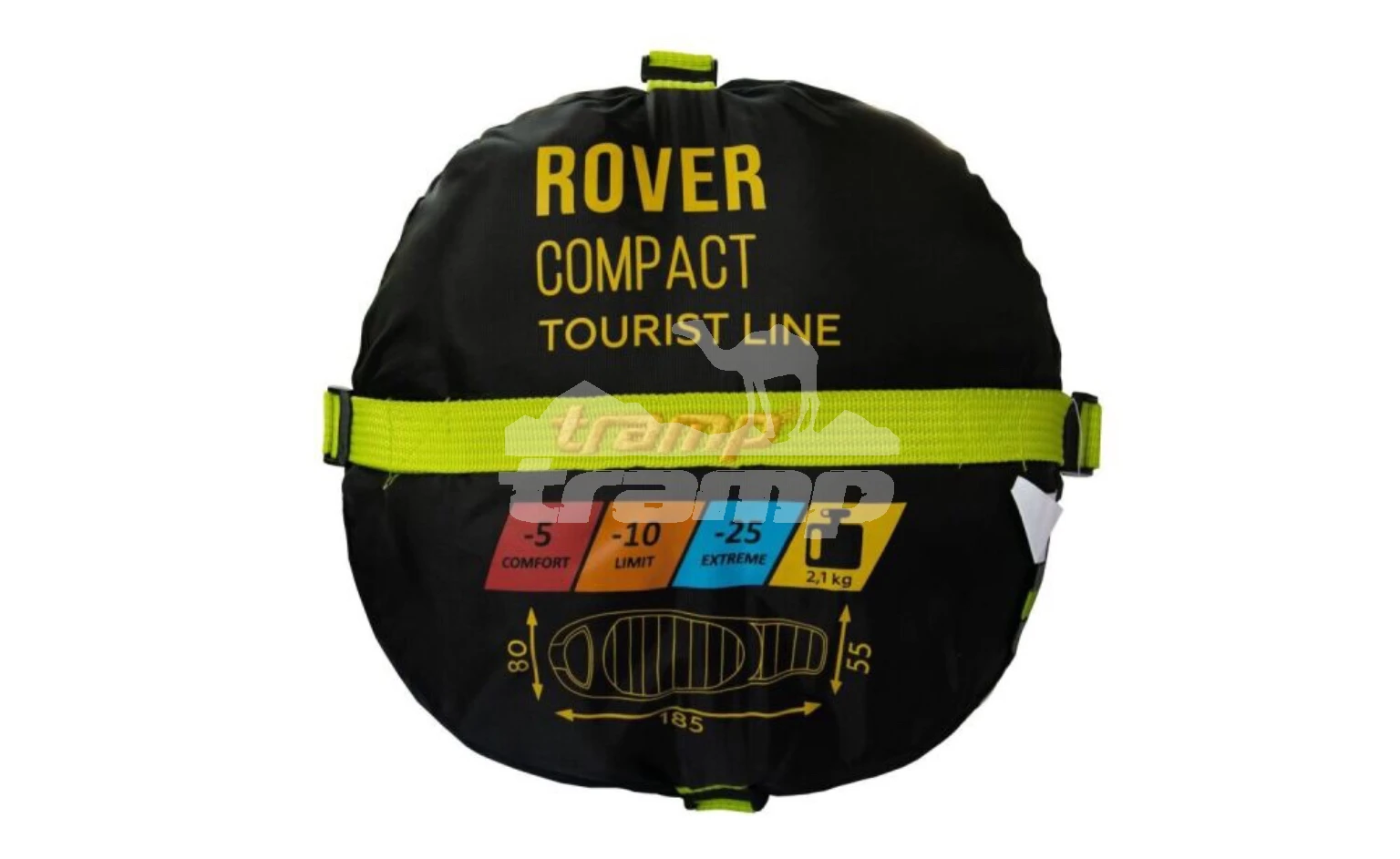 Спальные мешки Спальный мешок кокон Tramp Rover Compact (правый) 185*80*55 см (-25°C)