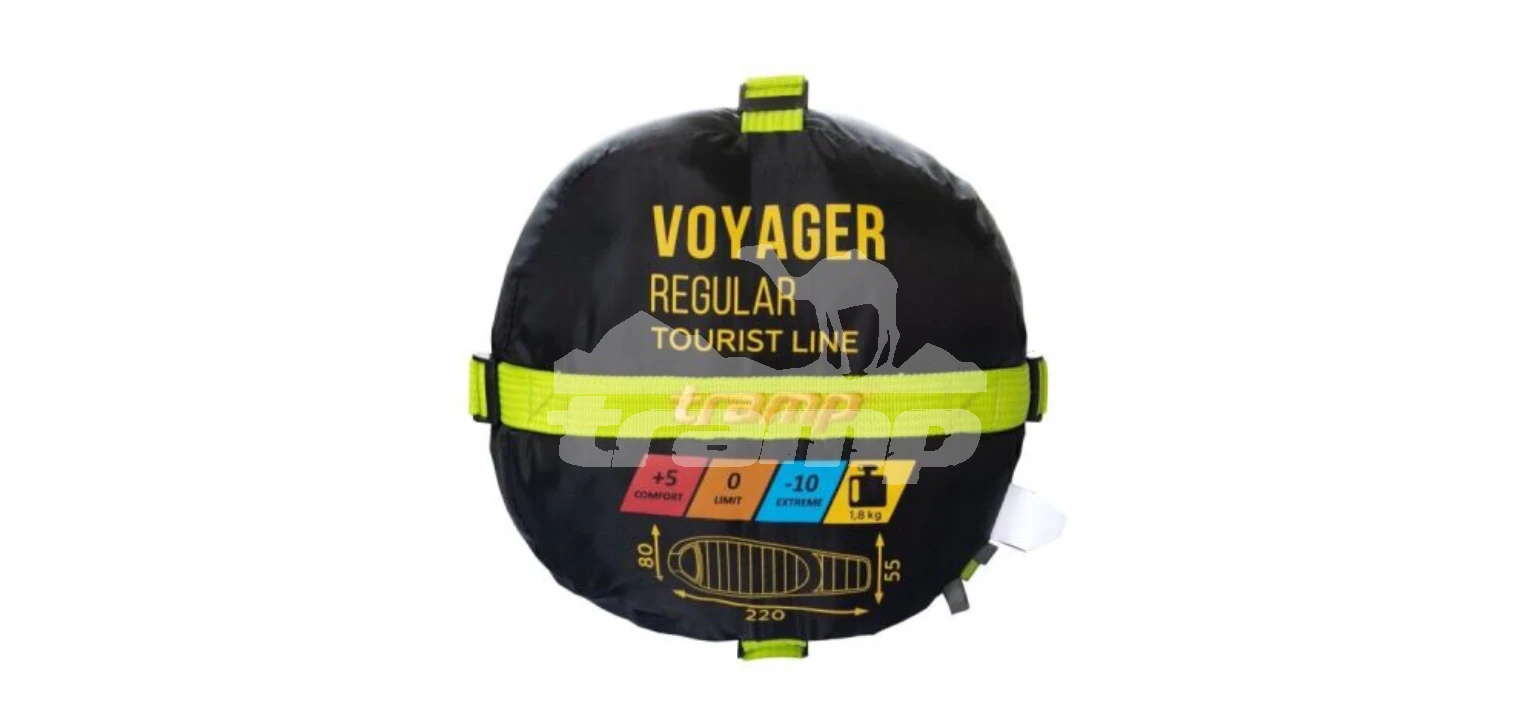 Спальные мешки Спальный мешок кокон Tramp Voyager Long (правый) 230*90*55 см (-10°C)