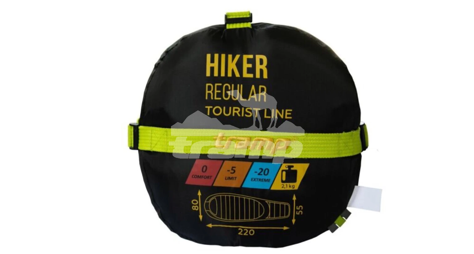 Спальные мешки Спальный мешок кокон Tramp Hiker Regular (левый) 220*80*55 см (-20°C)