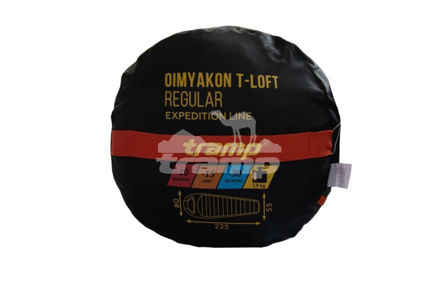 Спальные мешки Спальный мешок кокон Tramp Oimyakon T-Loft Regular (левый) 225*80*55 см (-30°C)