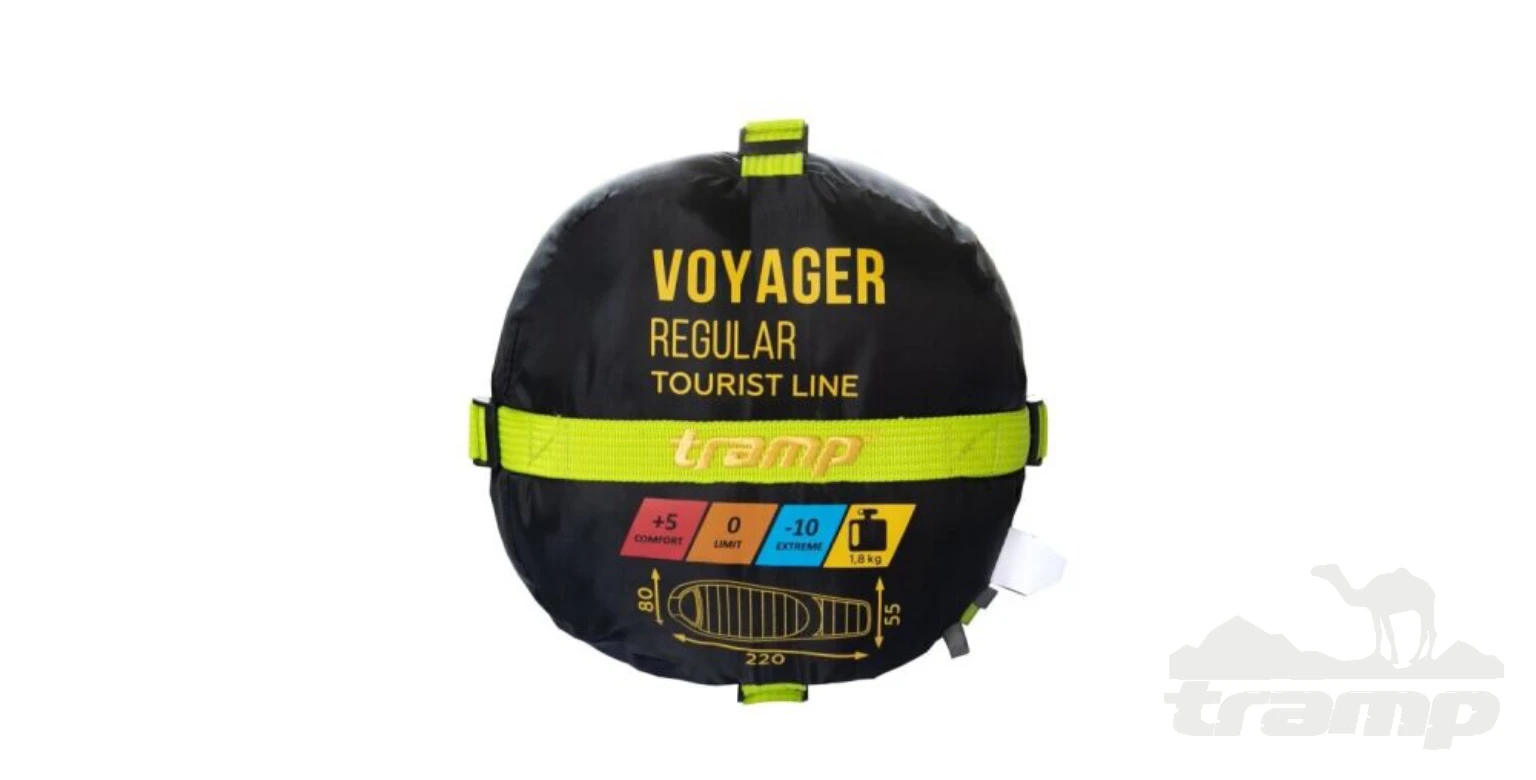 Спальные мешки Спальный мешок Tramp Voyager Regular (левый) 220*80*55 см (-10°C)