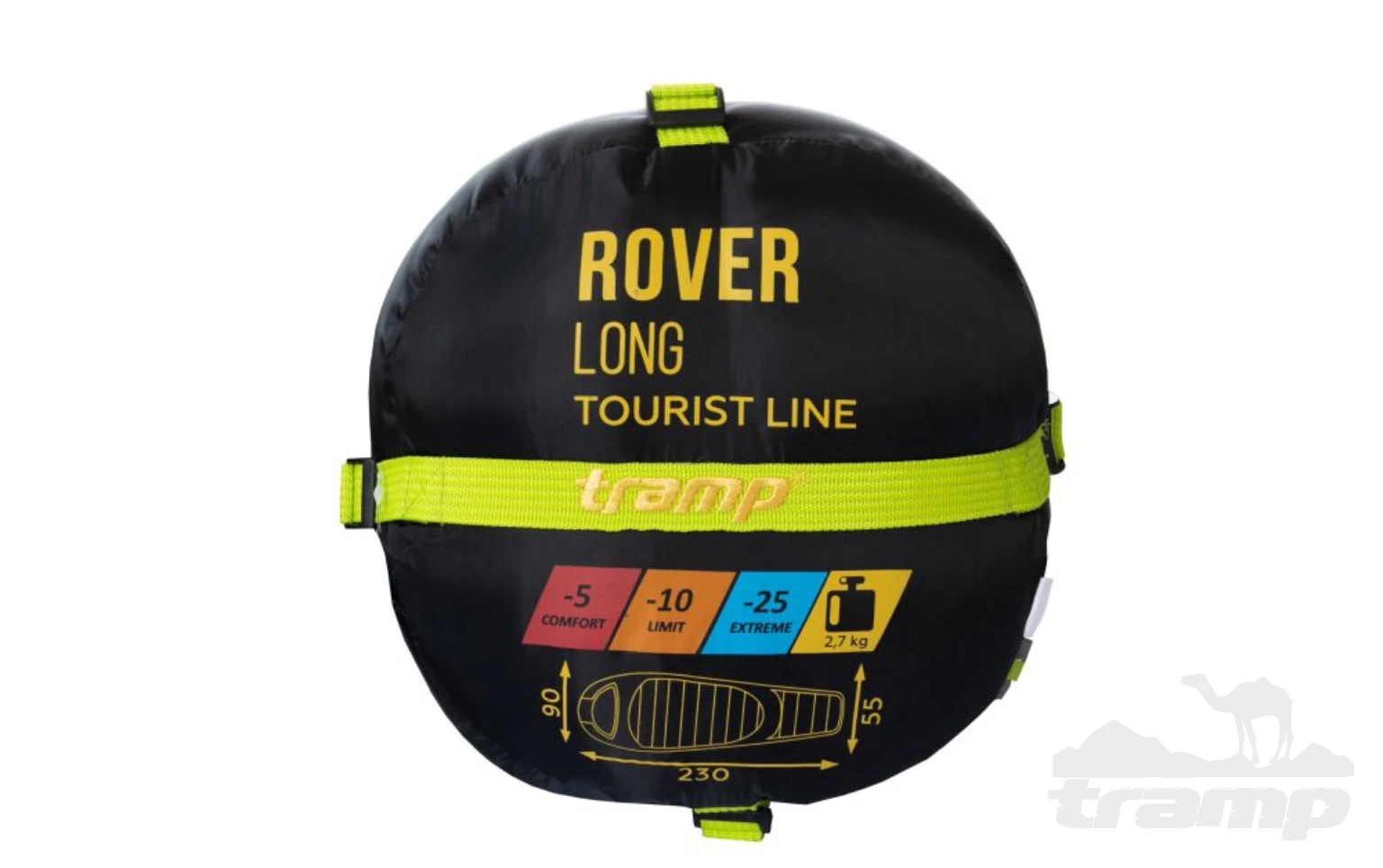 Спальные мешки Спальный мешок Tramp Rover Long (левый) 230*90*55 см (-25°C)