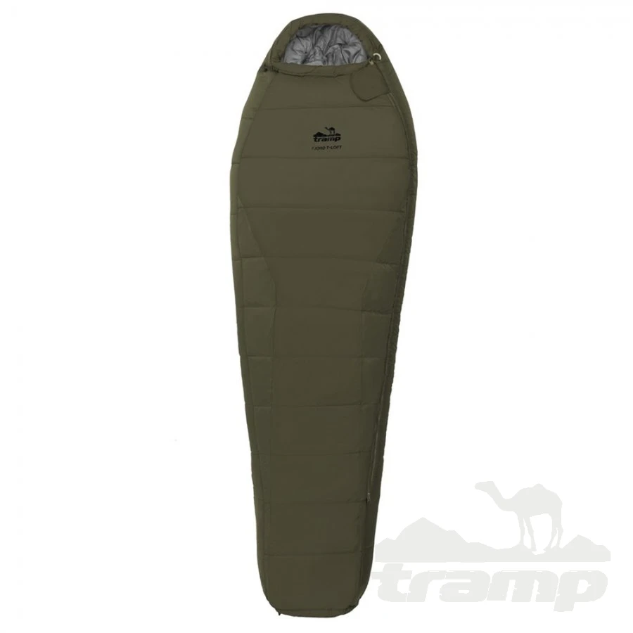 Спальные мешки Спальный мешок-кокон Tramp Fjord T-Loft Compact Olive (левый) TRS-049C