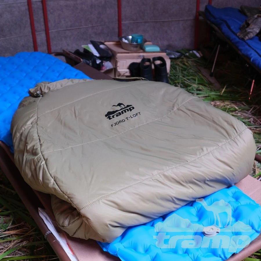 Спальные мешки Спальный мешок-кокон Tramp Fjord T-Loft Compact Olive (левый) TRS-049C