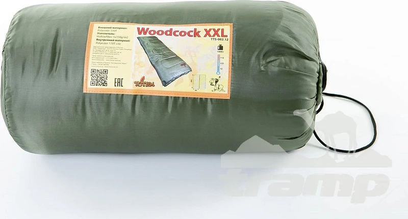 Спальные мешки Спальный мешок Totem Woodcock (левый) 190*73 см (-0°C)
