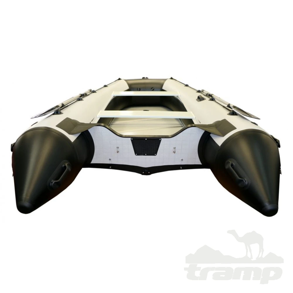 Лодки ПВХ Лодка Polar Bird 380E New Eagle Стеклокомпозит (черно-белый) модель 2025 г