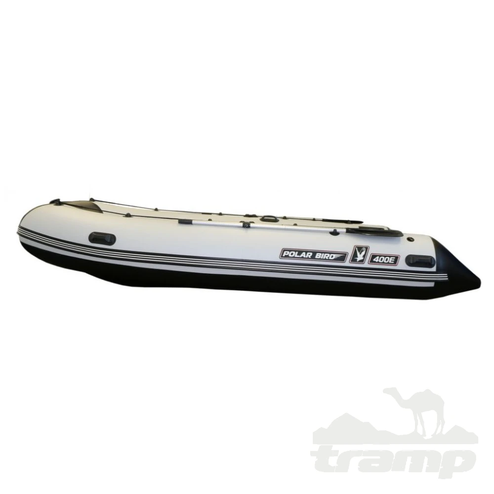 Лодки ПВХ Лодка Polar Bird 380E New Eagle Стеклокомпозит (черно-белый) модель 2025 г