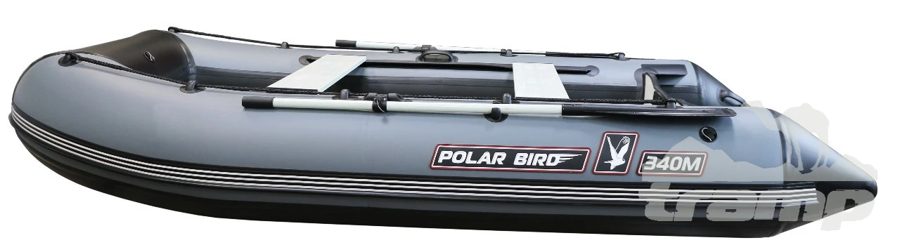 Лодки ПВХ Лодка Polar Bird 385M Merlin | НДНД | Стеклокомпозит | серый |