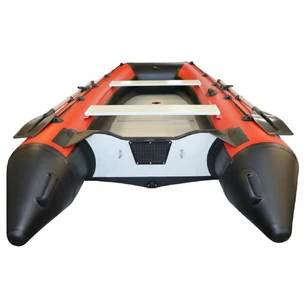 Лодка Polar Bird 385М New Merlin | Стеклокомпозит | черно-красный |