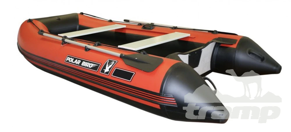 Лодки ПВХ Лодка Polar Bird 385M Merlin | НДНД | Стеклокомпозит | чёрно-красный |