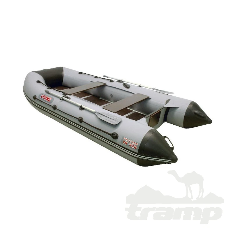 Лодки ПВХ Лодка Посейдон Викинг - 360 H (серо-чёрный)