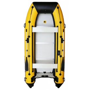 Лодка Polar Bird 360М New Merlin | Стеклокомпозит | чёрно-желтый | модель 2025 г + рым/ролик