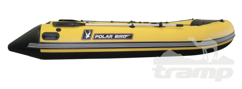 Лодки ПВХ Лодка Polar Bird 385M Merlin | НДНД | Стеклокомпозит | чёрно-желтый |