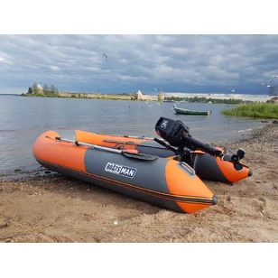 Надувная лодка Boatsman BT330K (графитово-оранжевый) модель 2026 г