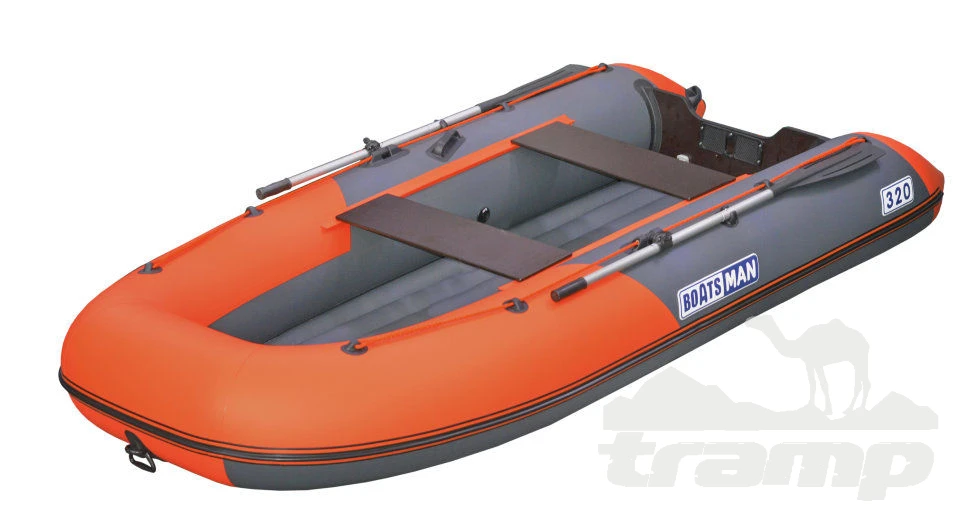 Лодки ПВХ Надувная лодка Boatsman BT340A (графитово-оранжевый)