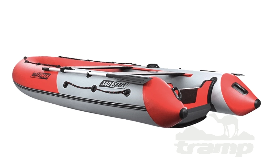 Лодки ПВХ Надувная лодка Boatsman BT340ASR Sport (серо - красный)