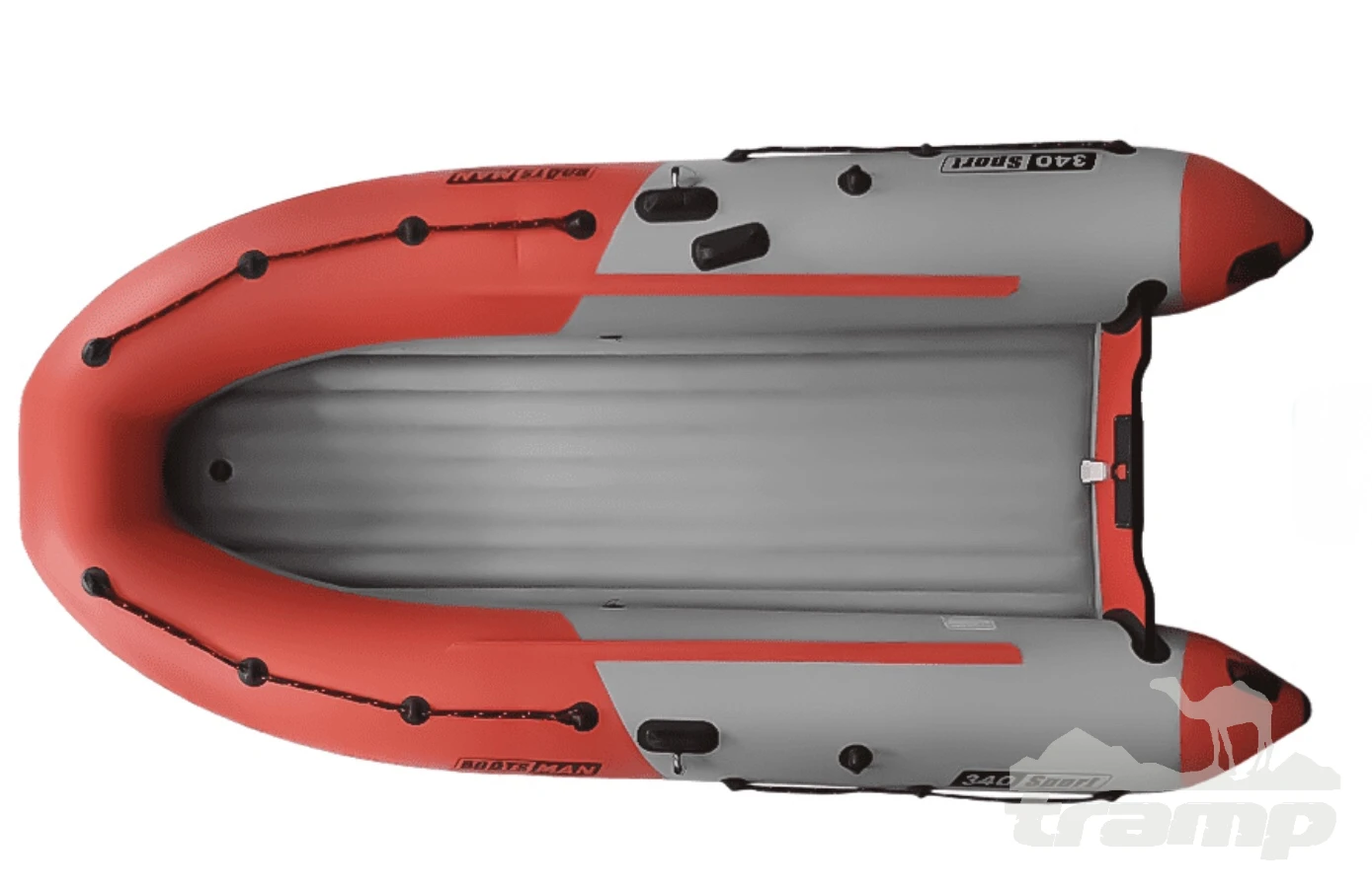 Лодки ПВХ Надувная лодка Boatsman BT340ASR Sport (серо - красный)