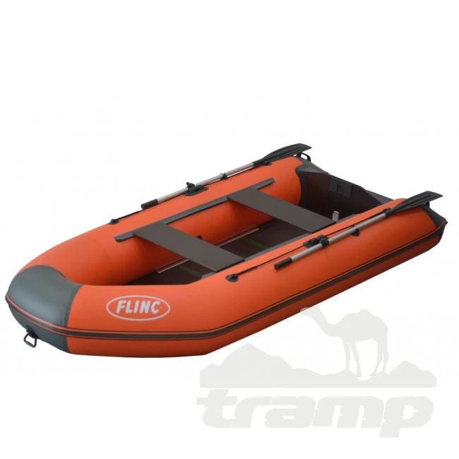 Лодки ПВХ Моторно-гребная лодка Flinc FT340К (графитово - оранжевый) модель 2025 г