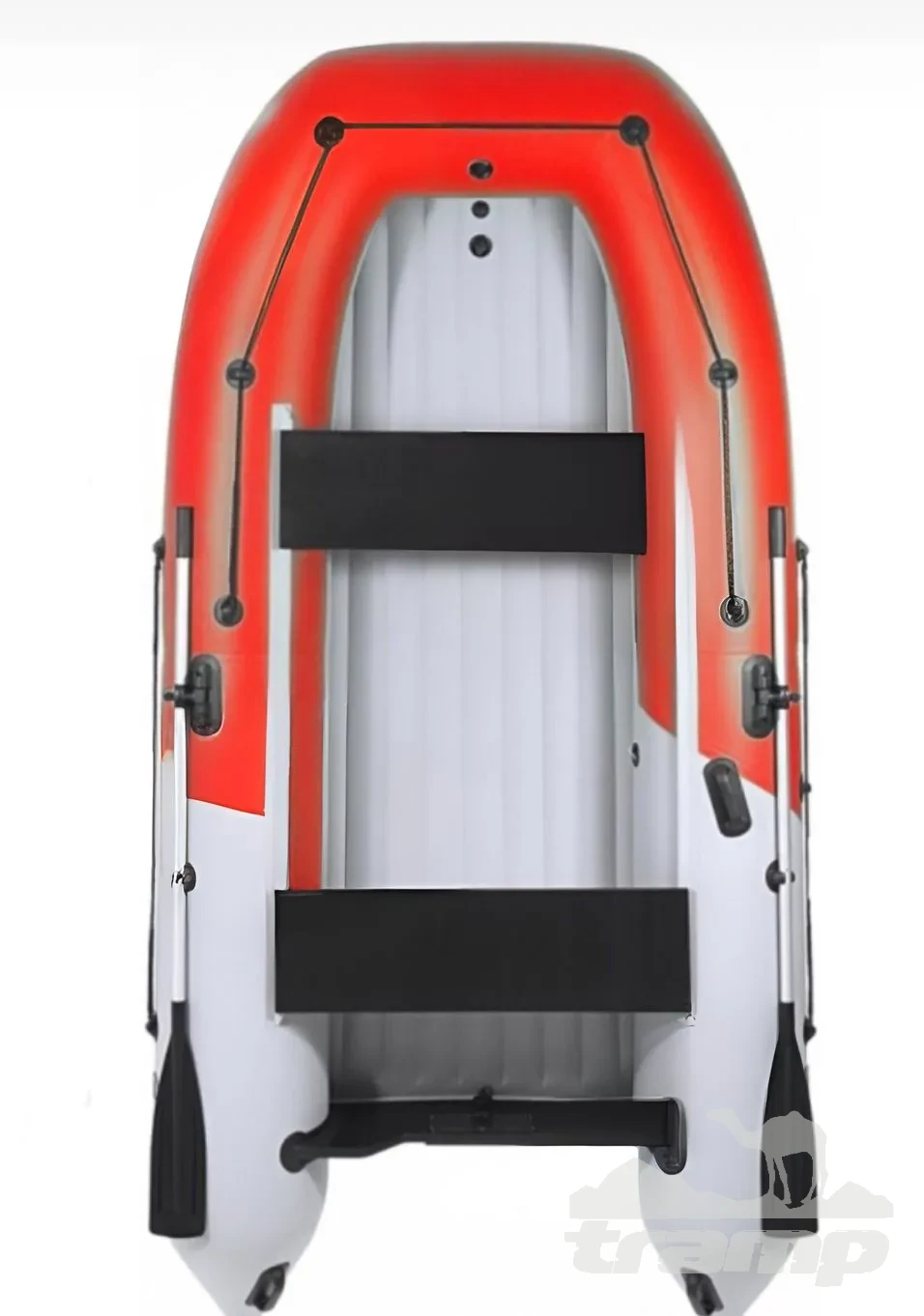 Лодки ПВХ Лодка Grouper GR 335W (кокпит 80 см) НДНД (серо - красный) модель 2025 г