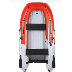 Лодка Grouper GR 335W (кокпит 80 см) НДНД (серо - красный) модель 2025 г