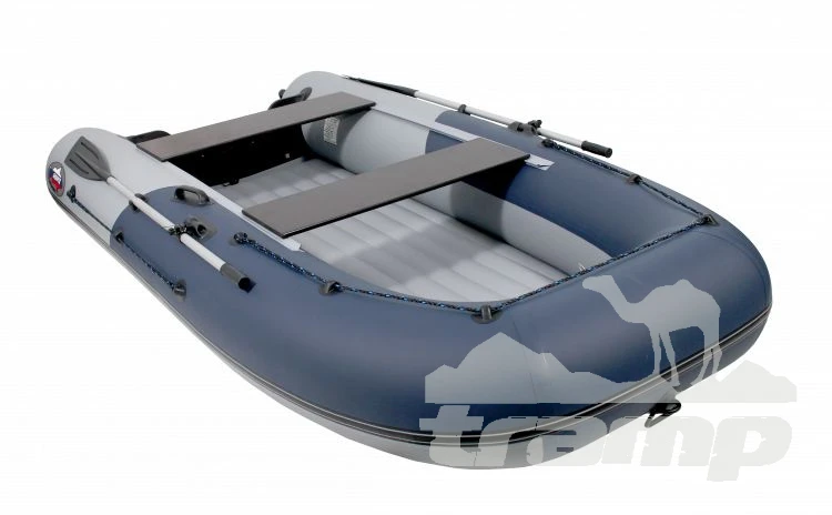 Лодки ПВХ Лодка Grouper GR 335W (кокпит 80 см) НДНД (серо - синий) модель 2025 г