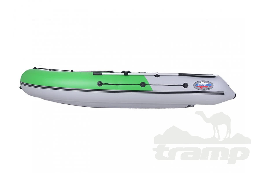Лодки ПВХ Лодка Grouper GR 335W (кокпит 80 см) НДНД (серо - салатовый ) модель 2025 г