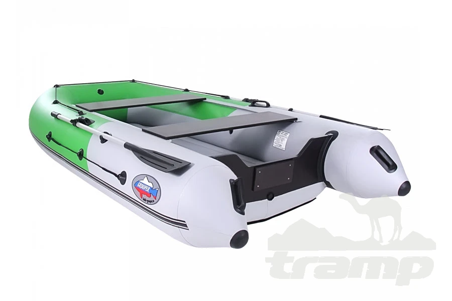 Лодки ПВХ Лодка Grouper GR 335W (кокпит 80 см) НДНД (серо - салатовый ) модель 2025 г