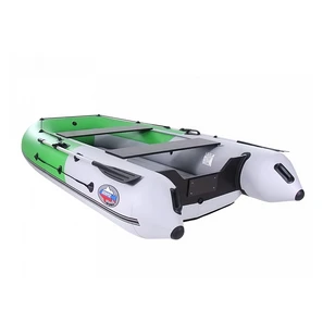 Лодка Grouper GR 335W (кокпит 80 см) НДНД (серо - салатовый ) модель 2025 г