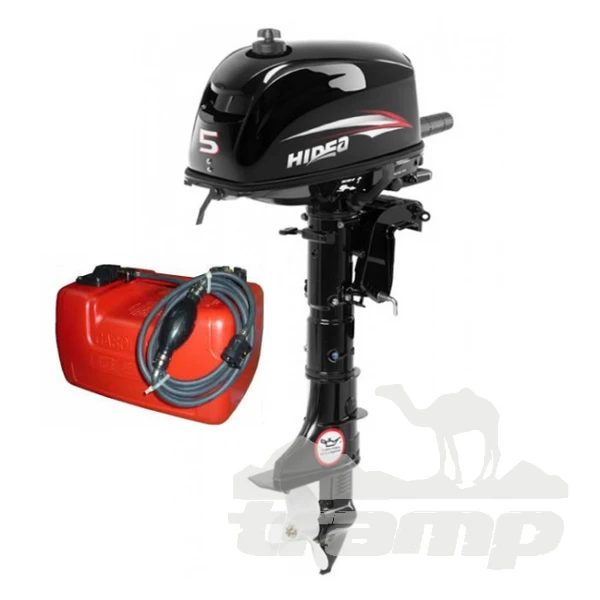 Лодочные моторы Лодочный мотор 2T Hidea HD5FHS + Бак на 12 литров!