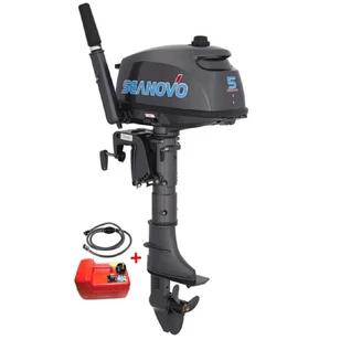 Лодочный мотор 2Т Seanovo SN5FHS + Бак на 12 литров!
