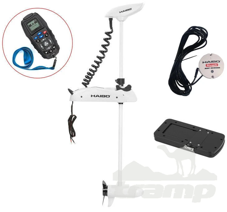 Лодочные моторы Лодочный электромотор Haibo iPenguin P65 Pro c GPS якорем (пульт Д/У, компас GPS, быстросъем. площадка)