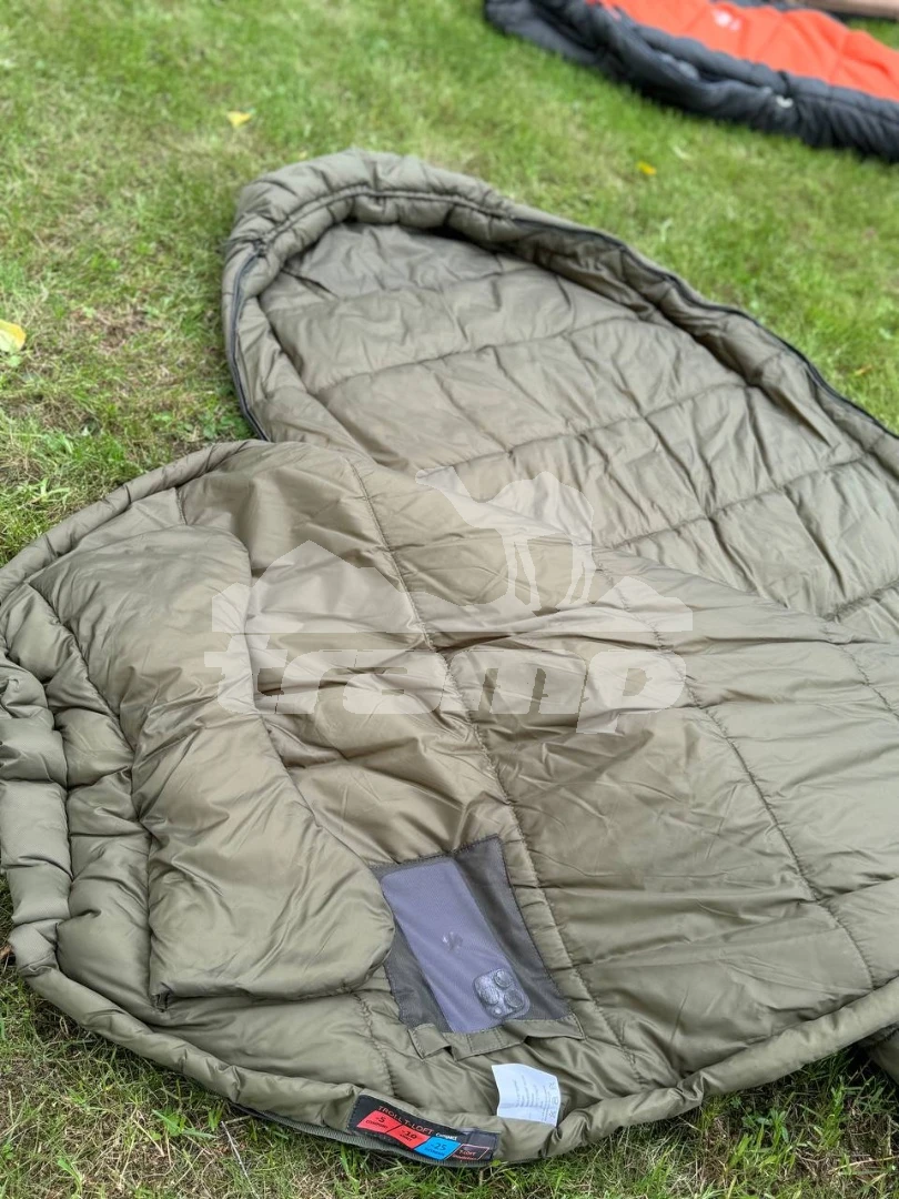 Спальные мешки Спальный мешок кокон Tramp Troll T-Loft Regular Olive (левый) 220*95*85 см (-25°C)