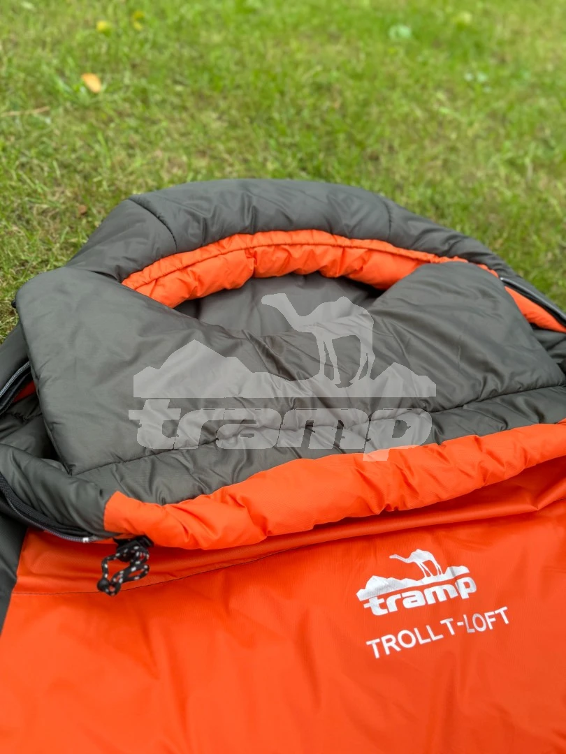 Спальные мешки Спальный мешок кокон Tramp Troll T-Loft Regular (левый) 220*95*85 см (-25°C)