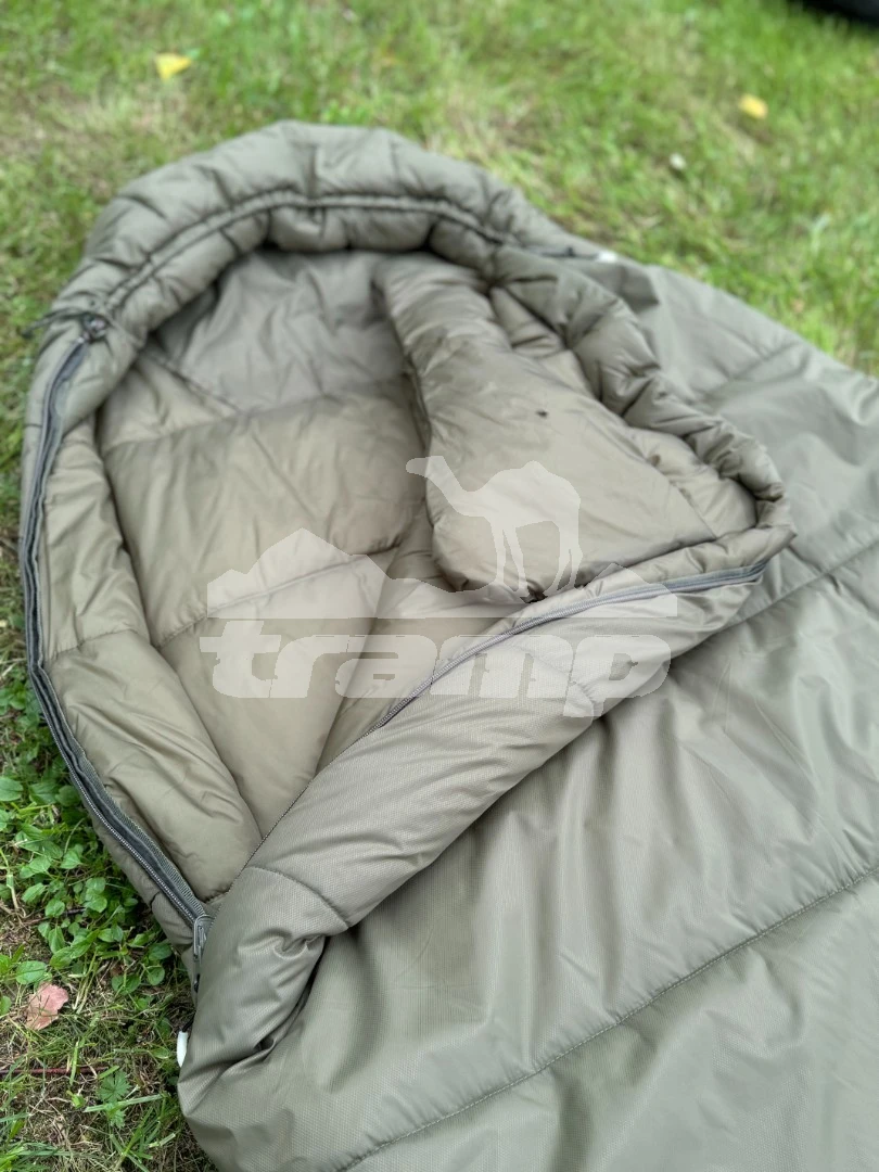 Спальные мешки Спальный мешок кокон Tramp Troll T-Loft Compact Olive (левый) 200*90*85 см (-25°C)