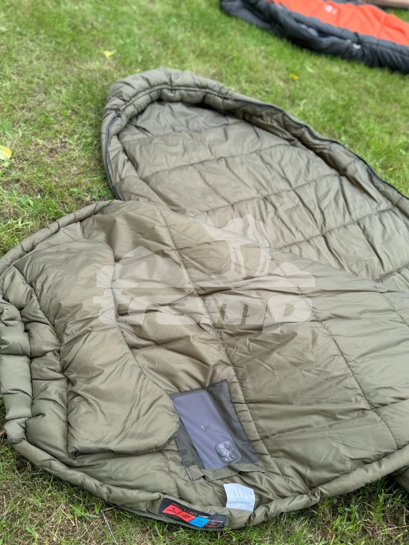 Спальные мешки Спальный мешок кокон Tramp Troll T-Loft Compact Olive (левый) 200*90*85 см (-25°C)
