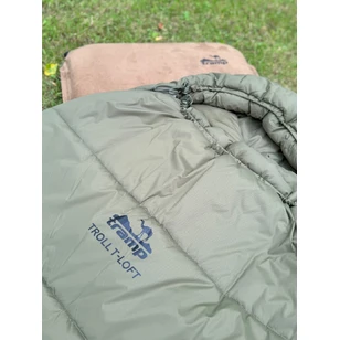 Спальный мешок кокон Tramp Troll T-Loft Compact Olive (левый) 200*90*85 см (-25°C)