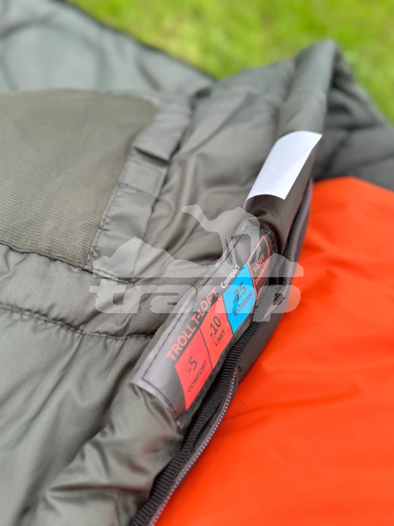 Спальные мешки Спальный мешок кокон Tramp Troll T-Loft Compact (правый) 200*90*85 см (-25°C)