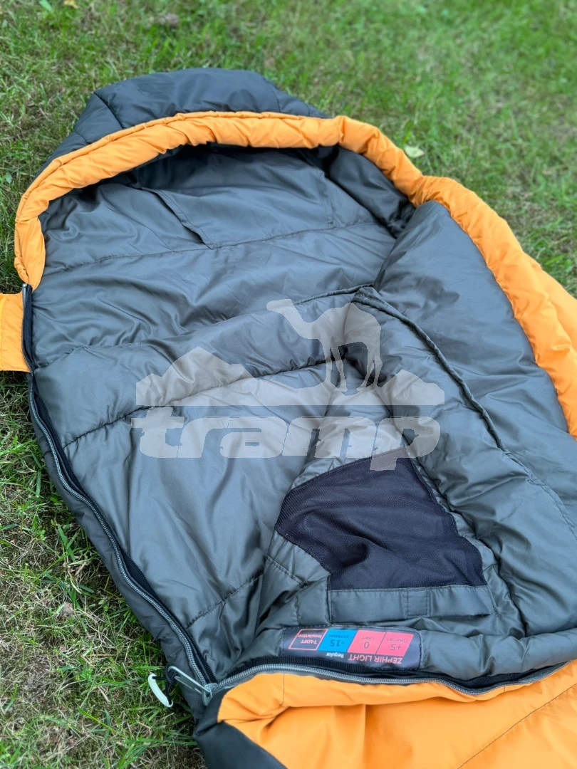 Спальные мешки Спальный мешок кокон Tramp Zephir Lite T-Loft Regular (левый) 220*80*55 см (-15°C)