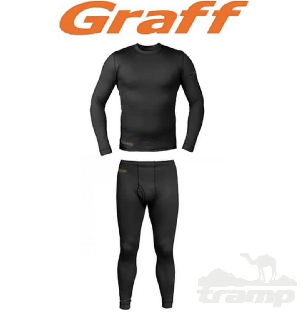 Обувь и Одежда Термобелье Graff Duo Skin BIOACTIV 200 футболка + кальсоны (серый) размер L