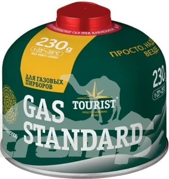 Газовое оборудование Баллон газовый резьбовой Tourist GAS STANDART 230 г