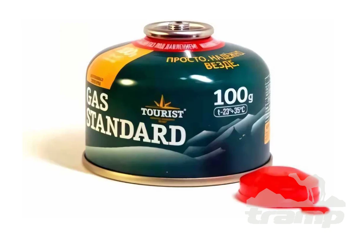 Газовое оборудование Газовый баллон TOURIST GAS STANDARD, 100 г, с клапаном резьбового типа TBR-100
