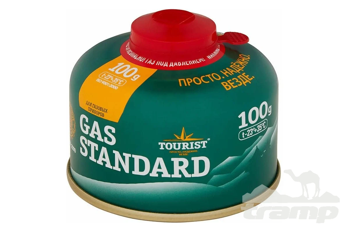 Газовое оборудование Газовый баллон TOURIST GAS STANDARD, 100 г, с клапаном резьбового типа TBR-100