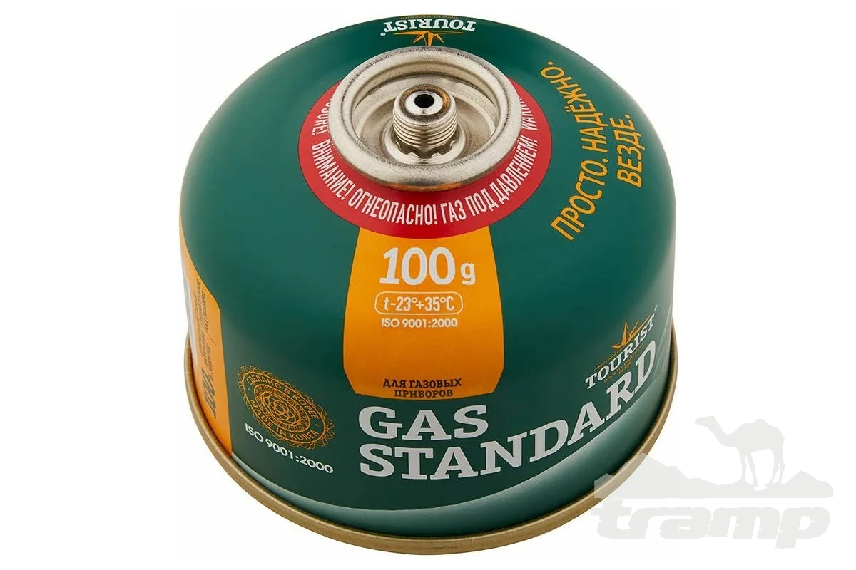 Газовое оборудование Газовый баллон TOURIST GAS STANDARD, 100 г, с клапаном резьбового типа TBR-100