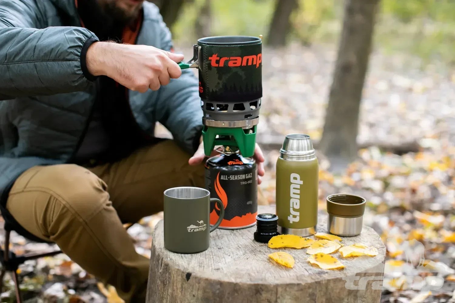 Походная посуда Термокружка Tramp 400 мл TRC-010-olive