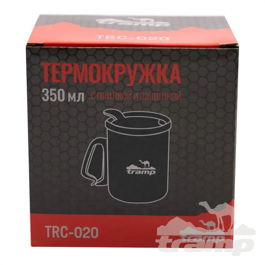 Походная посуда Термокружка Tramp с поилкой и защёлкой 0.350 л TRC-020.12-olive