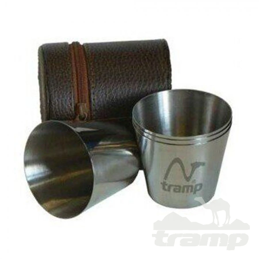 Походная посуда Набор 4 стопки Tramp 80 мл TRC-013