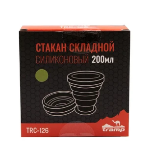 Стакан складной силиконовый Tramp 200 мл TRC-126-olive
