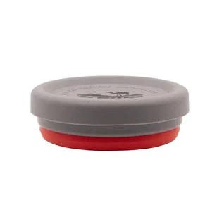 Стакан складной силиконовый Tramp с крышкой 200 ml TRC-126-terracotta