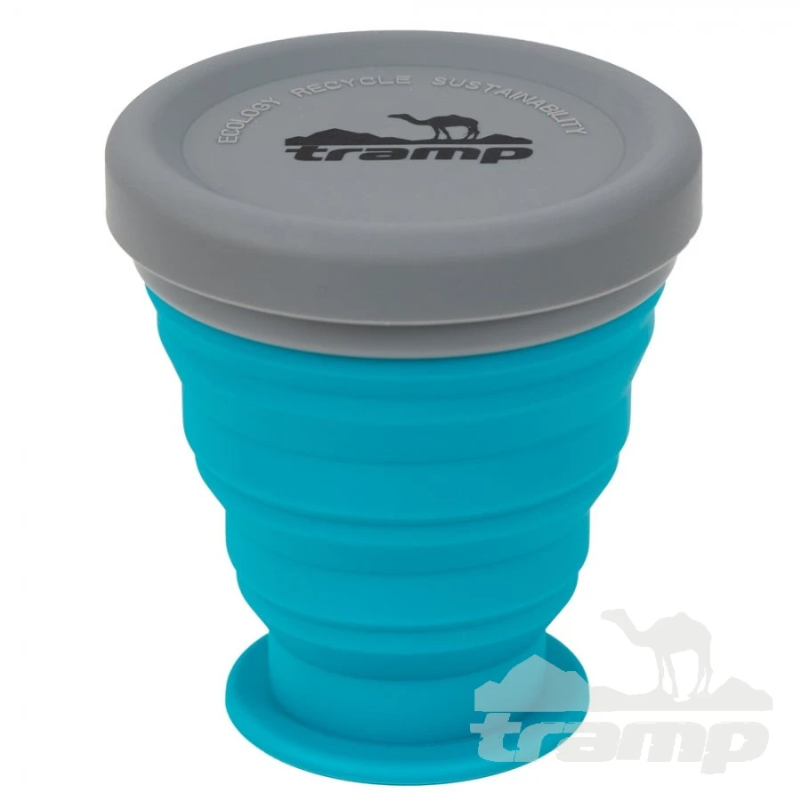 Походная посуда Tramp Стакан силиконовый 200 мл, TRC-126-aquamarine